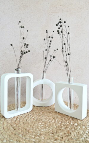 Vaasje met plexi buisje