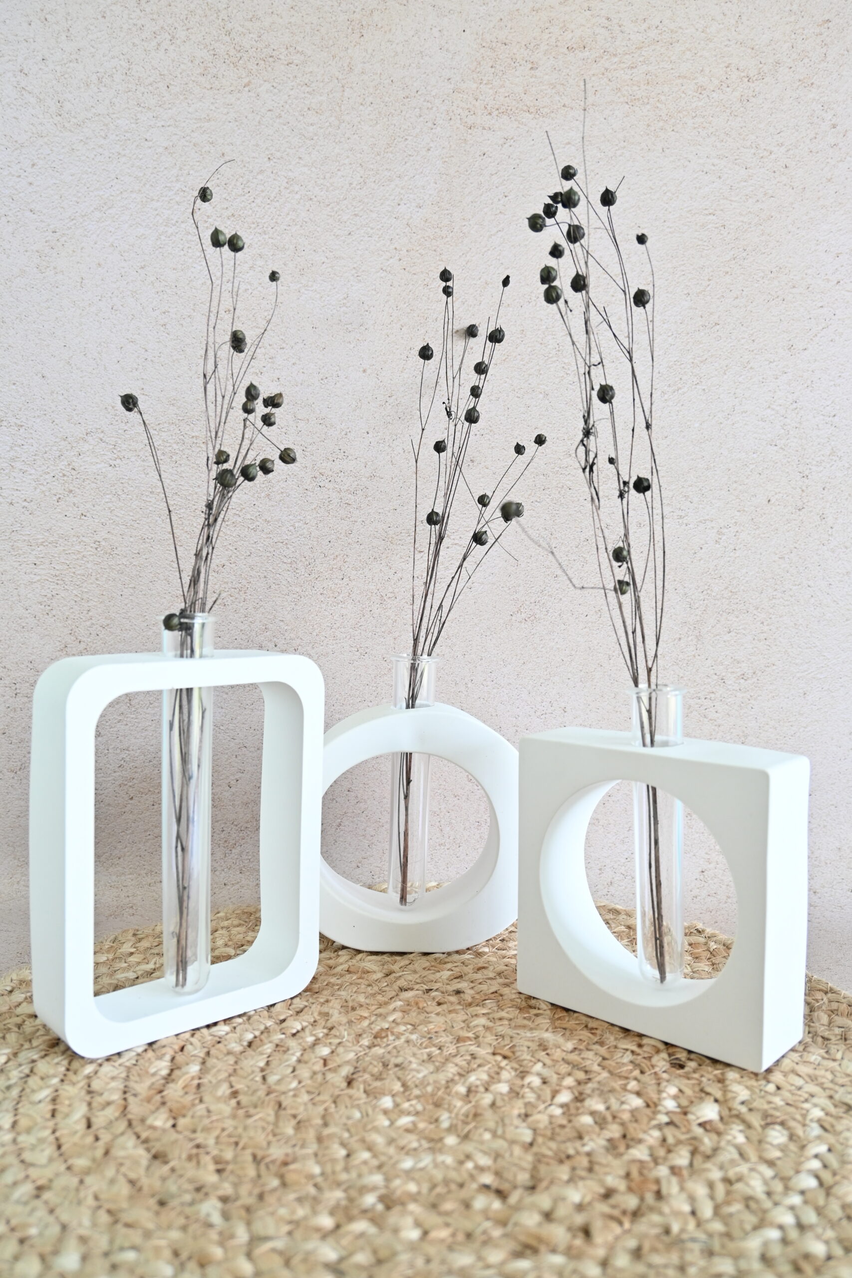 Vaasje met plexi buisje