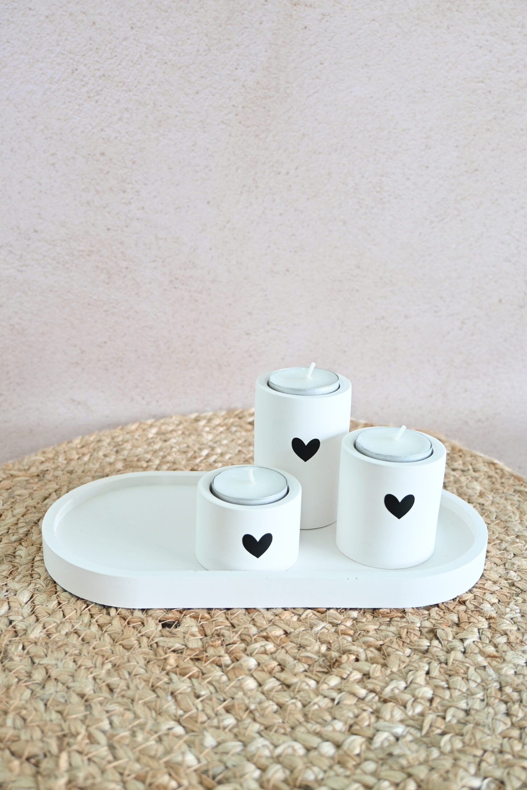 Ovaal schaaltje met theelichthouders - Afbeelding 2