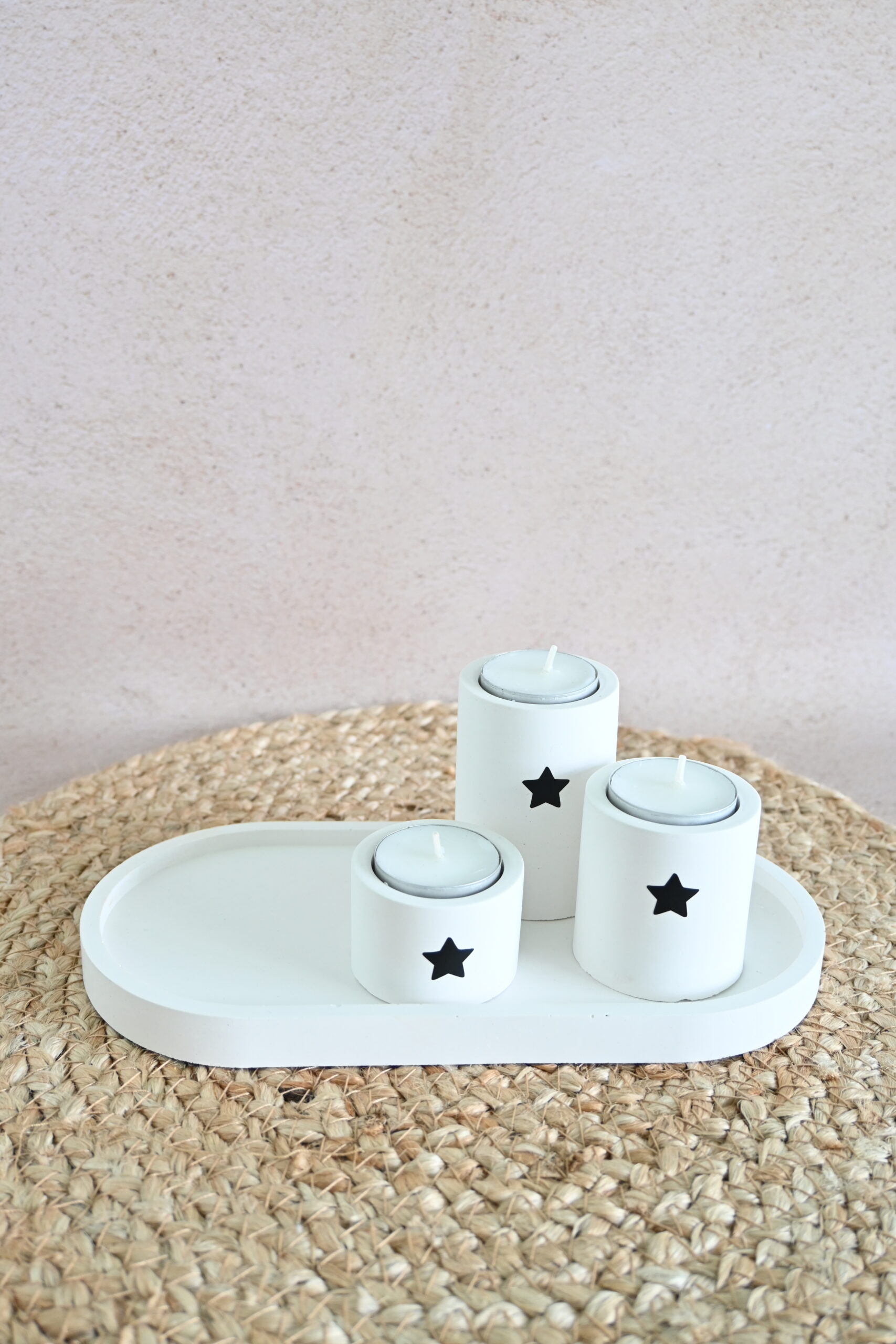 Ovaal schaaltje met theelichthouders - Afbeelding 3