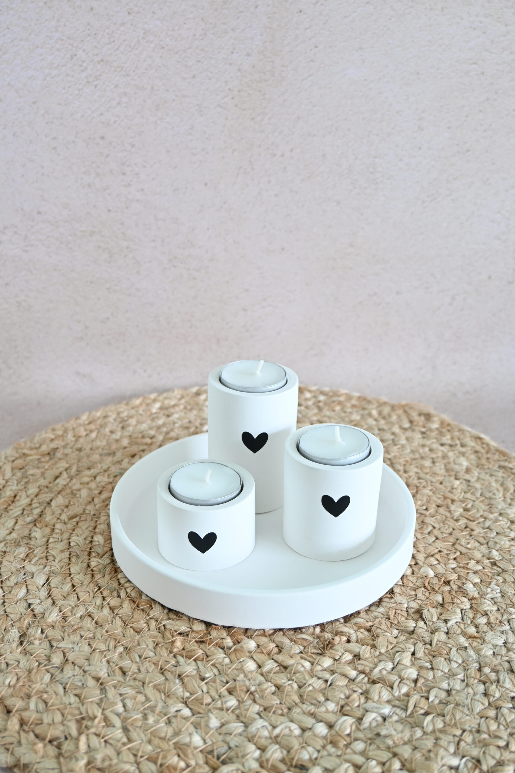 Rond schaaltje met theelichthouders - Afbeelding 3