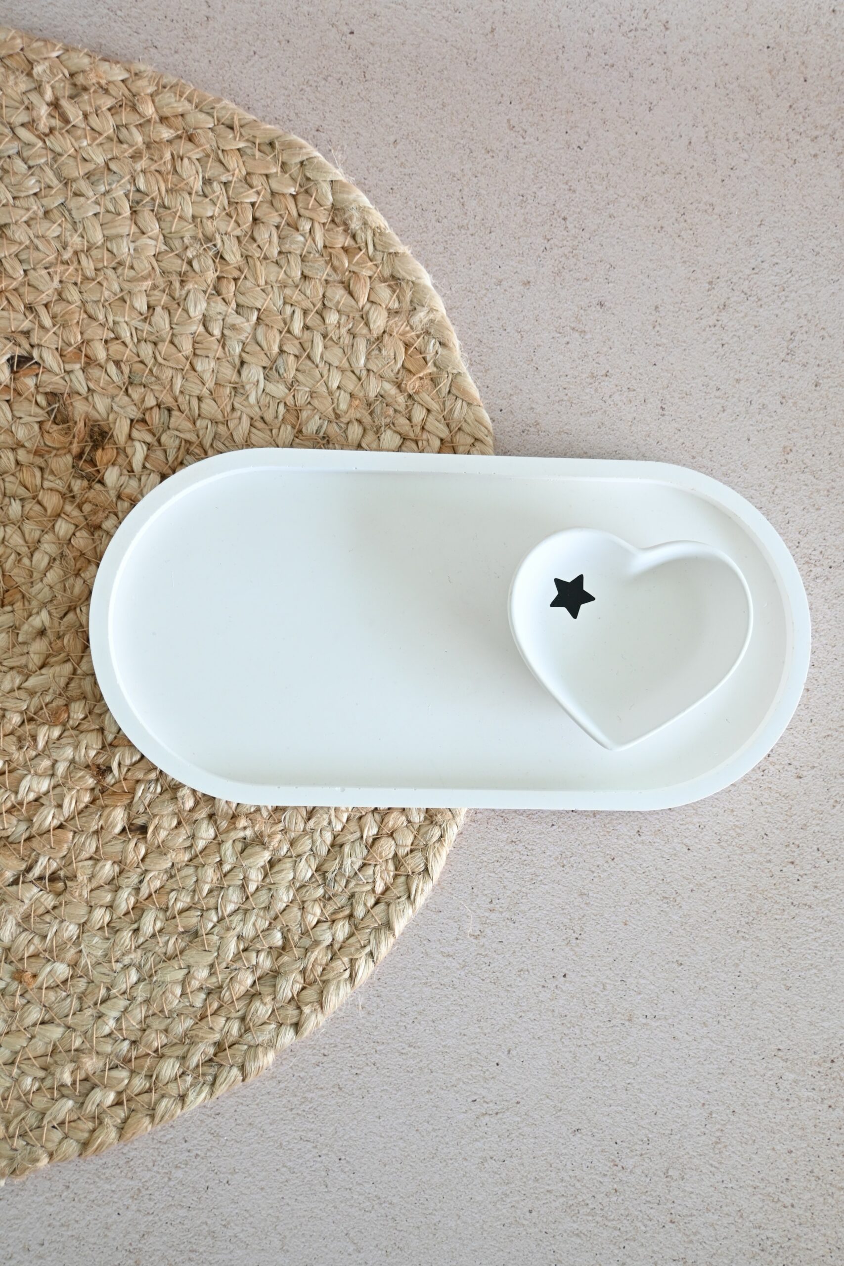 Ovaal schaaltje met klein hartvormig schaaltje - Afbeelding 3