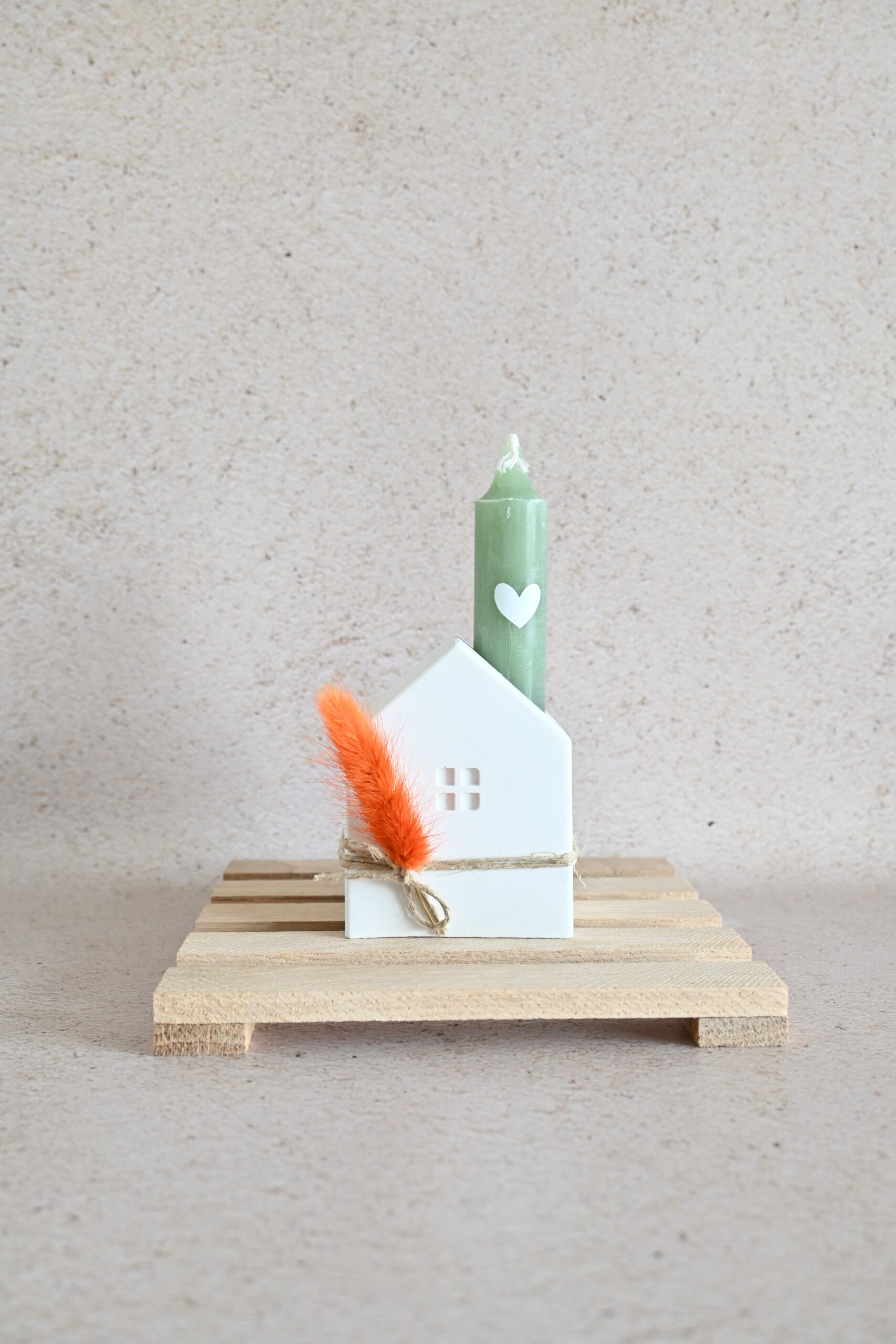 Kaarsenhouder huisje - Afbeelding 3