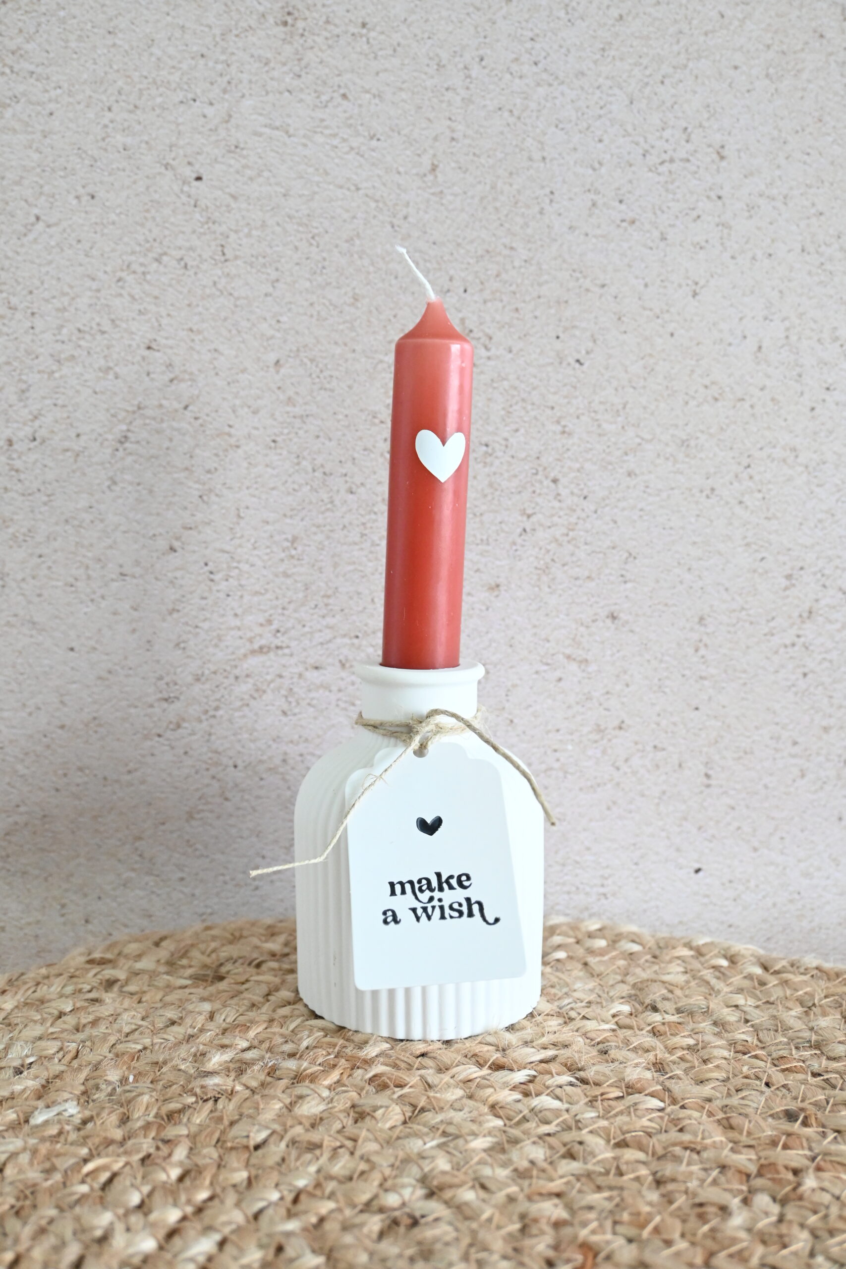 Geribbelde kaarsenhouder - vaasje - Afbeelding 4