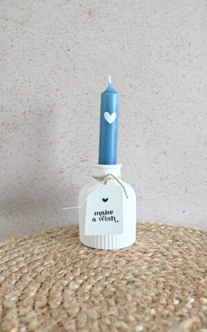 Geribbelde kaarsenhouder - vaasje