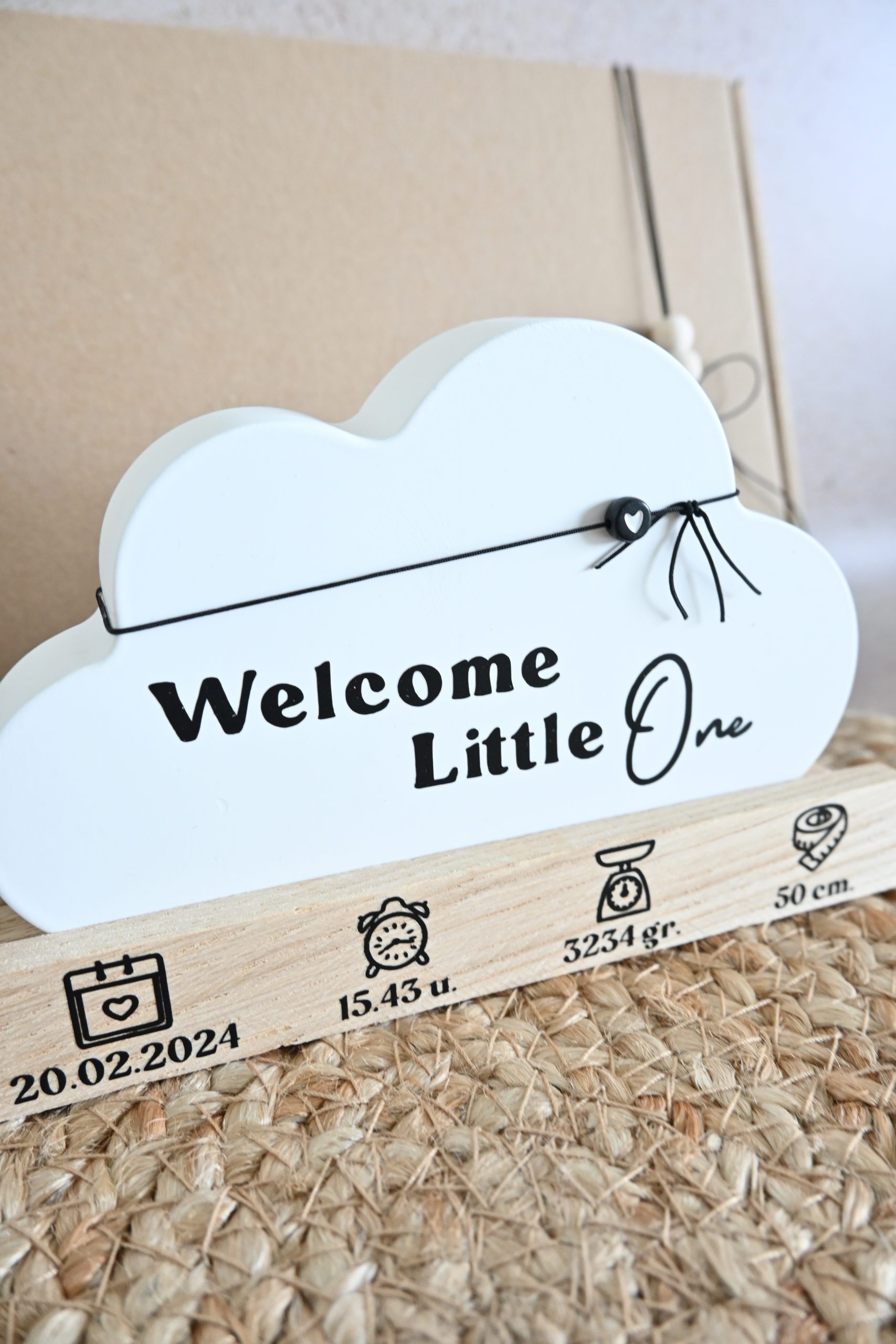Geboortewolkje: Welcome little one - Afbeelding 2