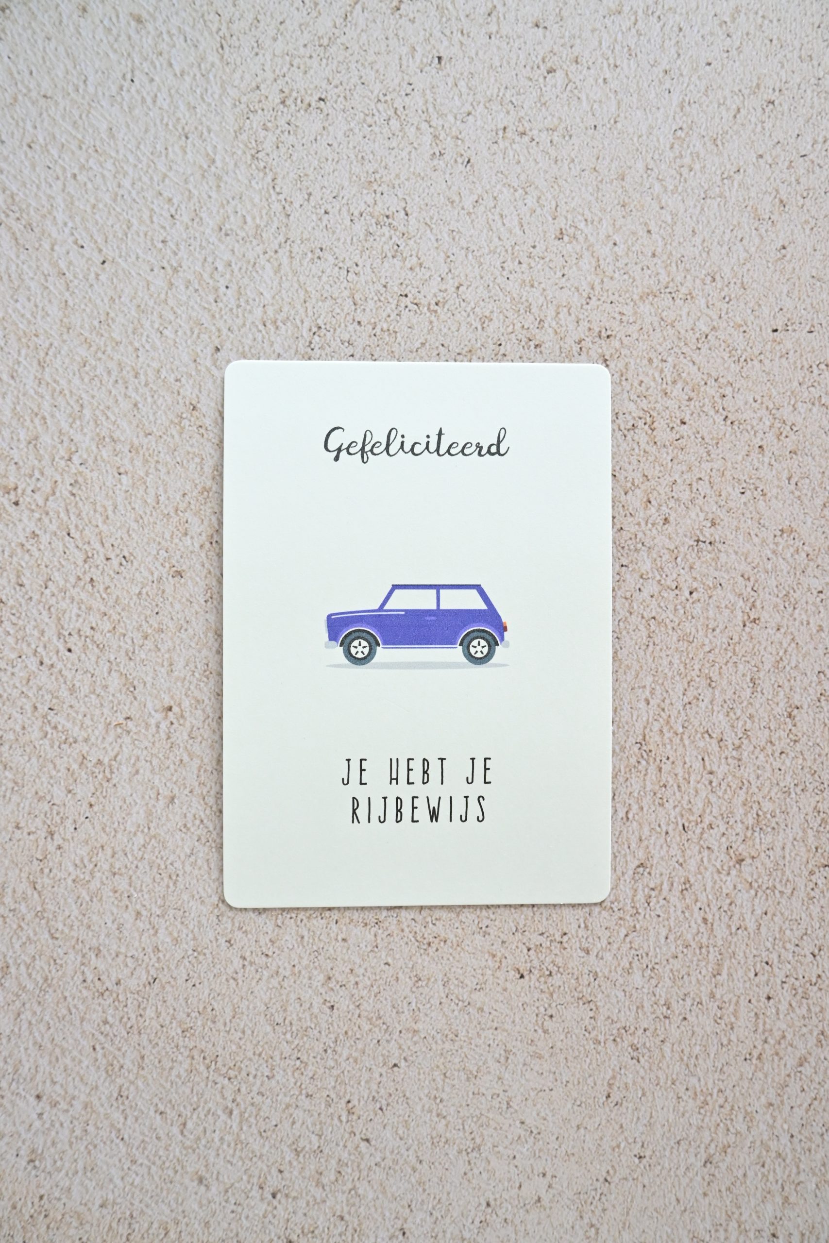 Je hebt je rijbewijs