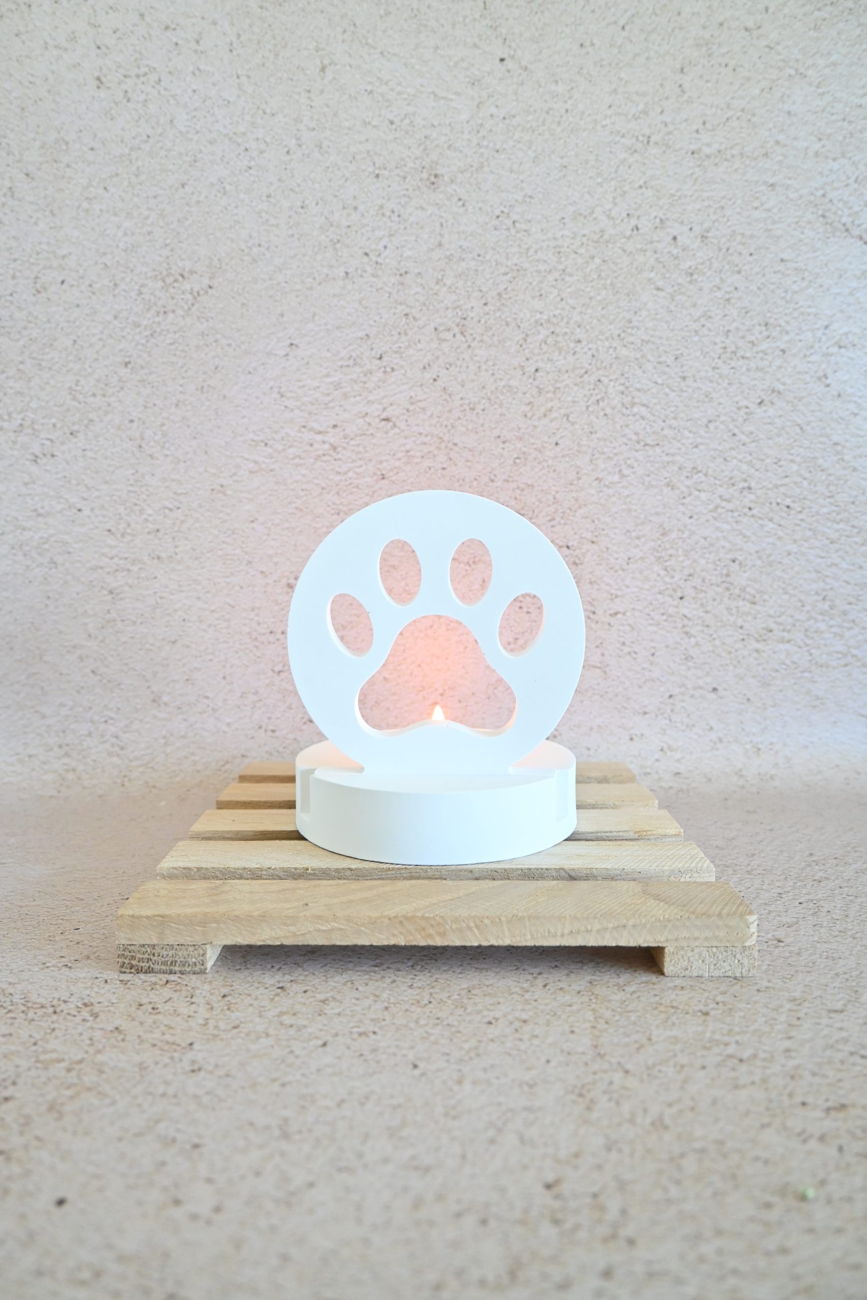 Theelichthouder met gleuf - rond - Afbeelding 6