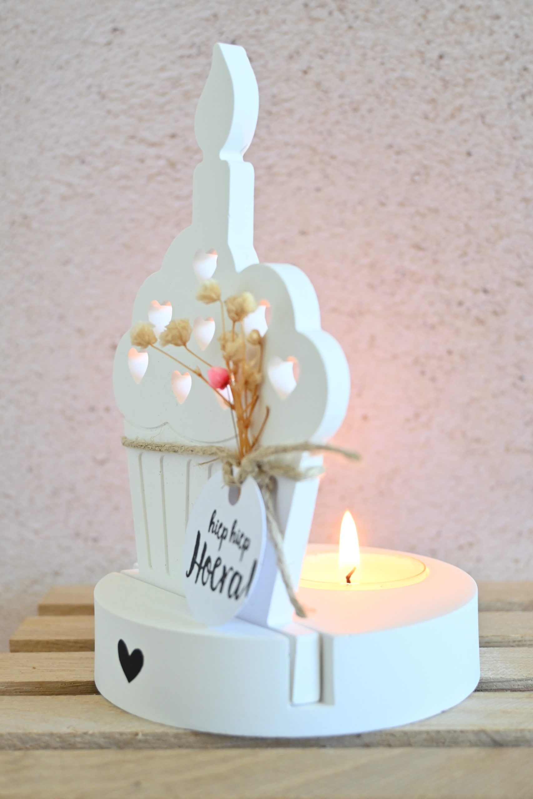 Theelichthouder met gleuf - rond - Afbeelding 11