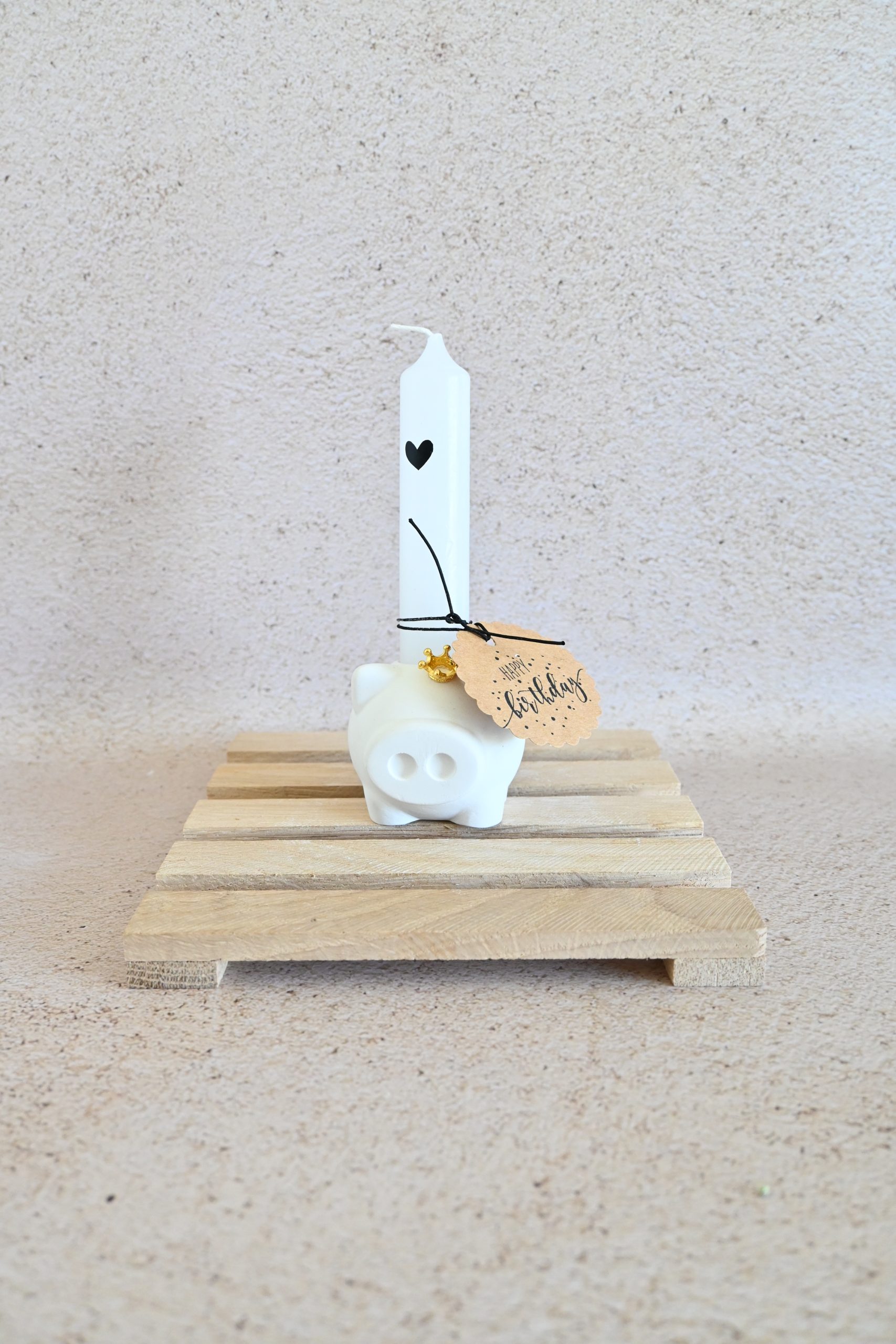 Kaarsenhouder - feestvarken