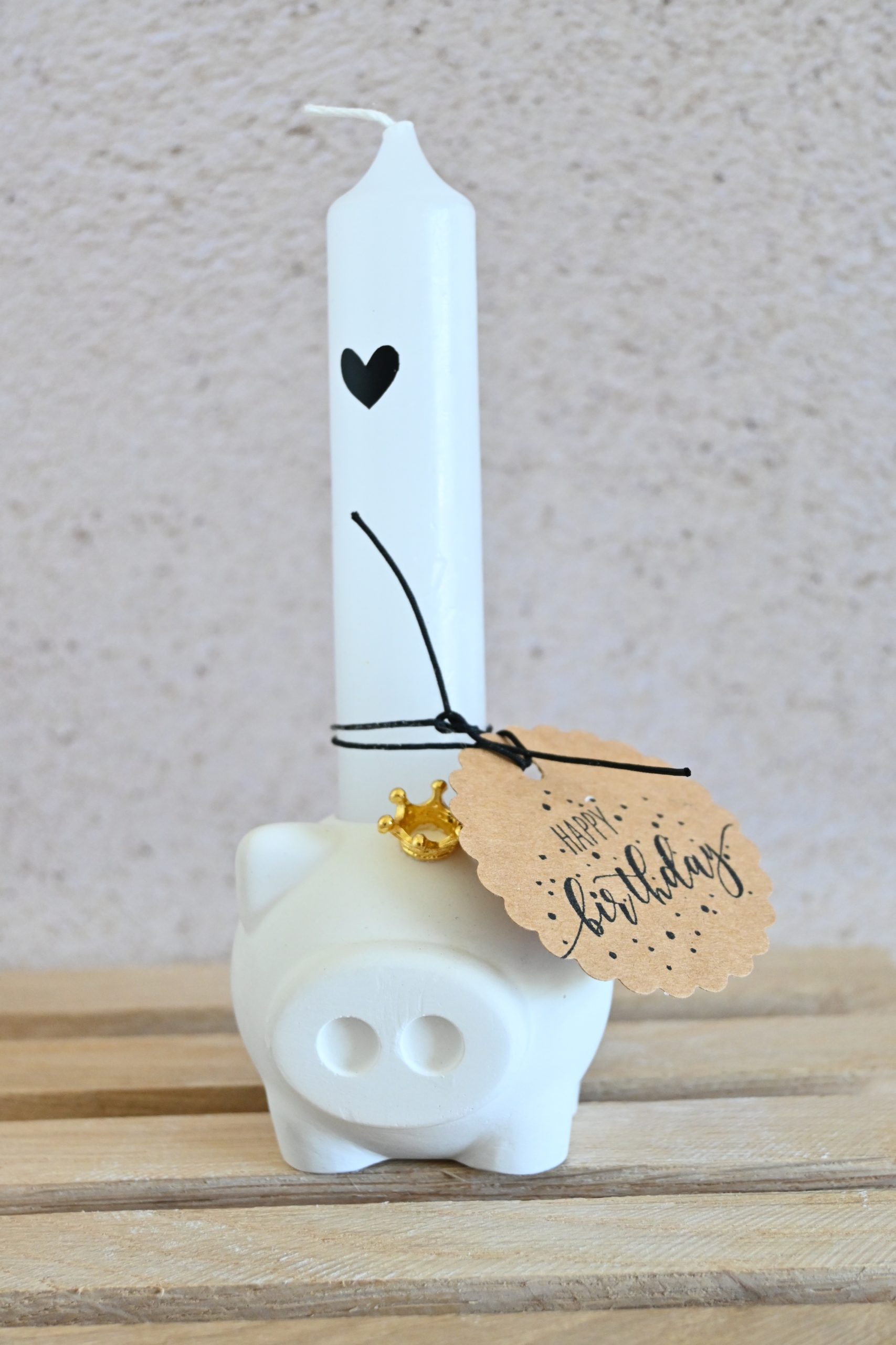 Kaarsenhouder - feestvarken - Afbeelding 2