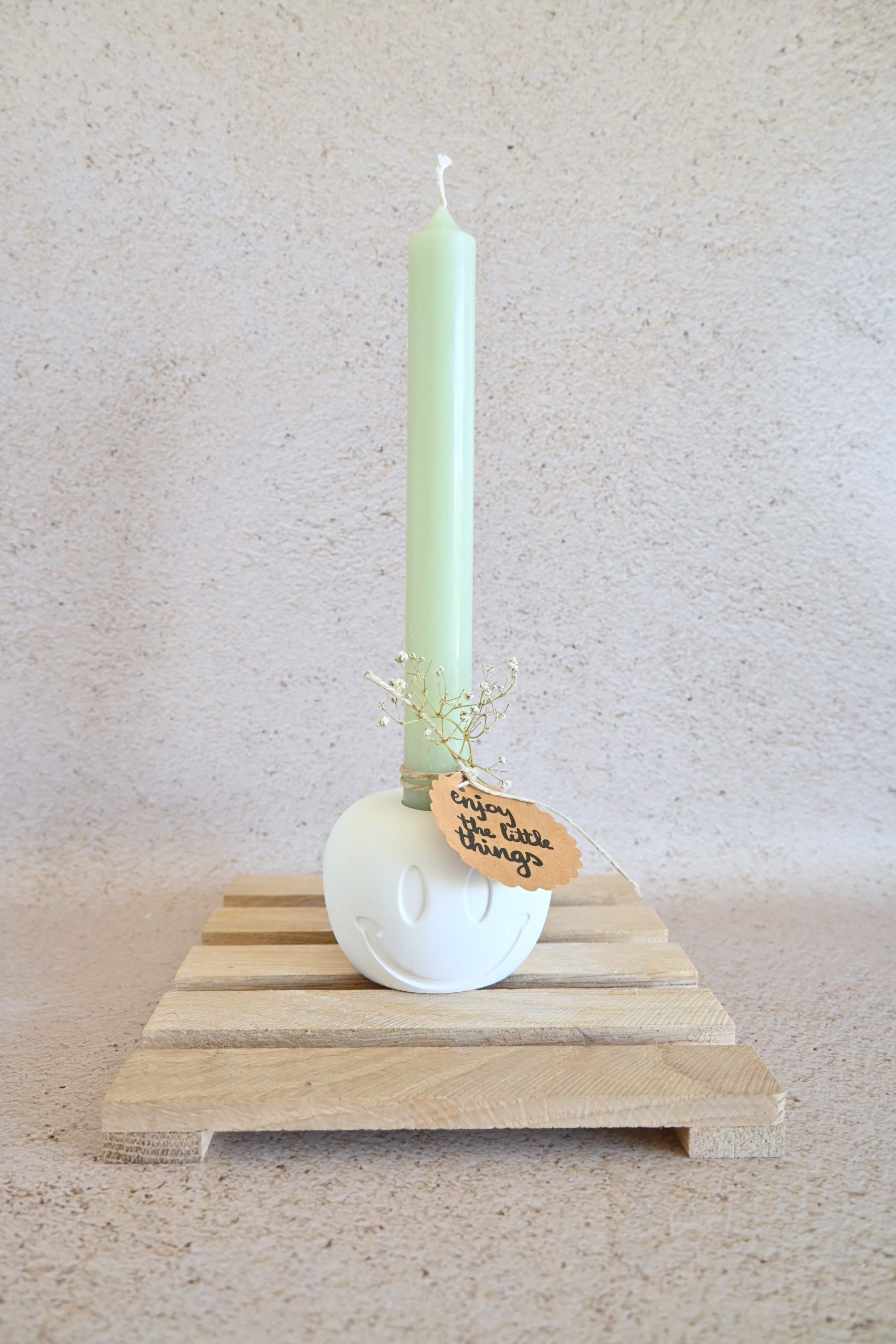 Kaarsenhouder - smiley - Afbeelding 3