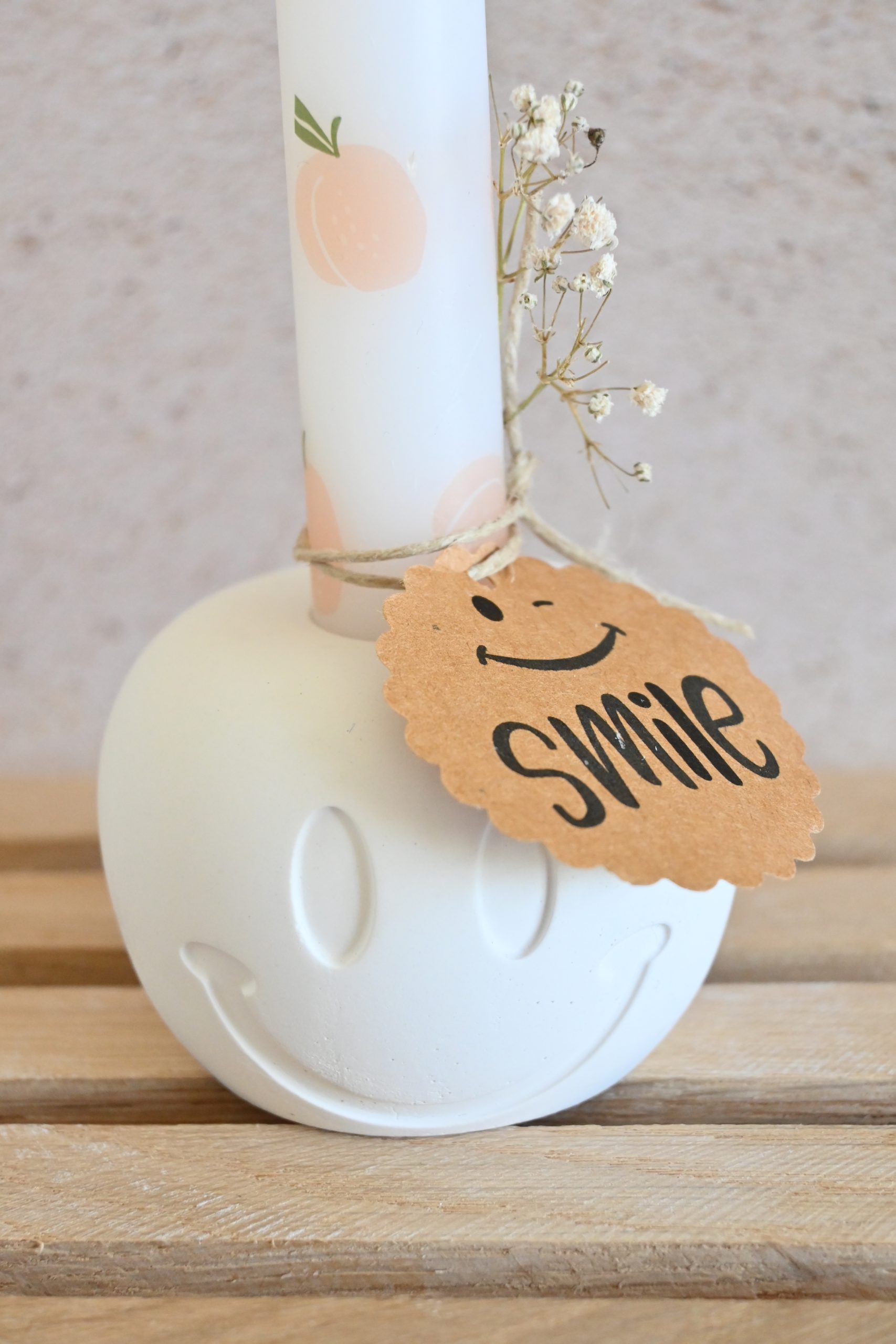 Kaarsenhouder - smiley - Afbeelding 2