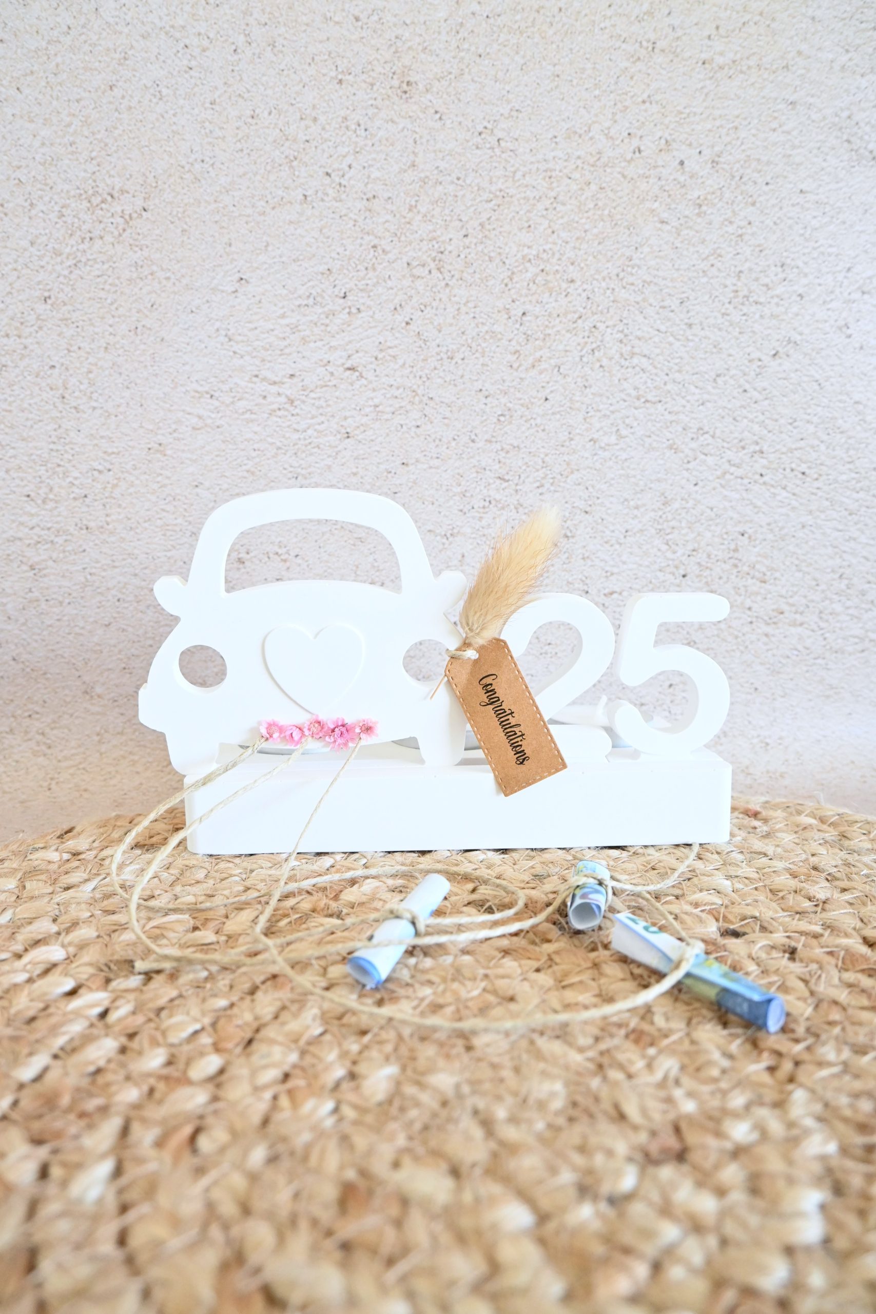 Langwerpige theelichthouder met gleuf - auto - Afbeelding 3