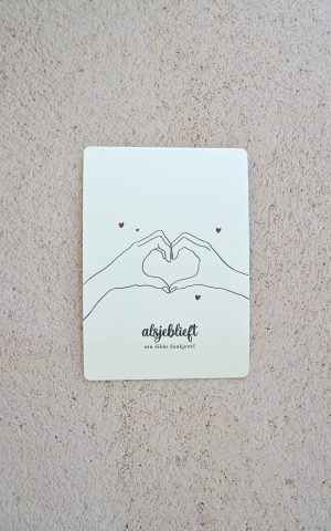 Alsjeblieft, een dikke dankjewel