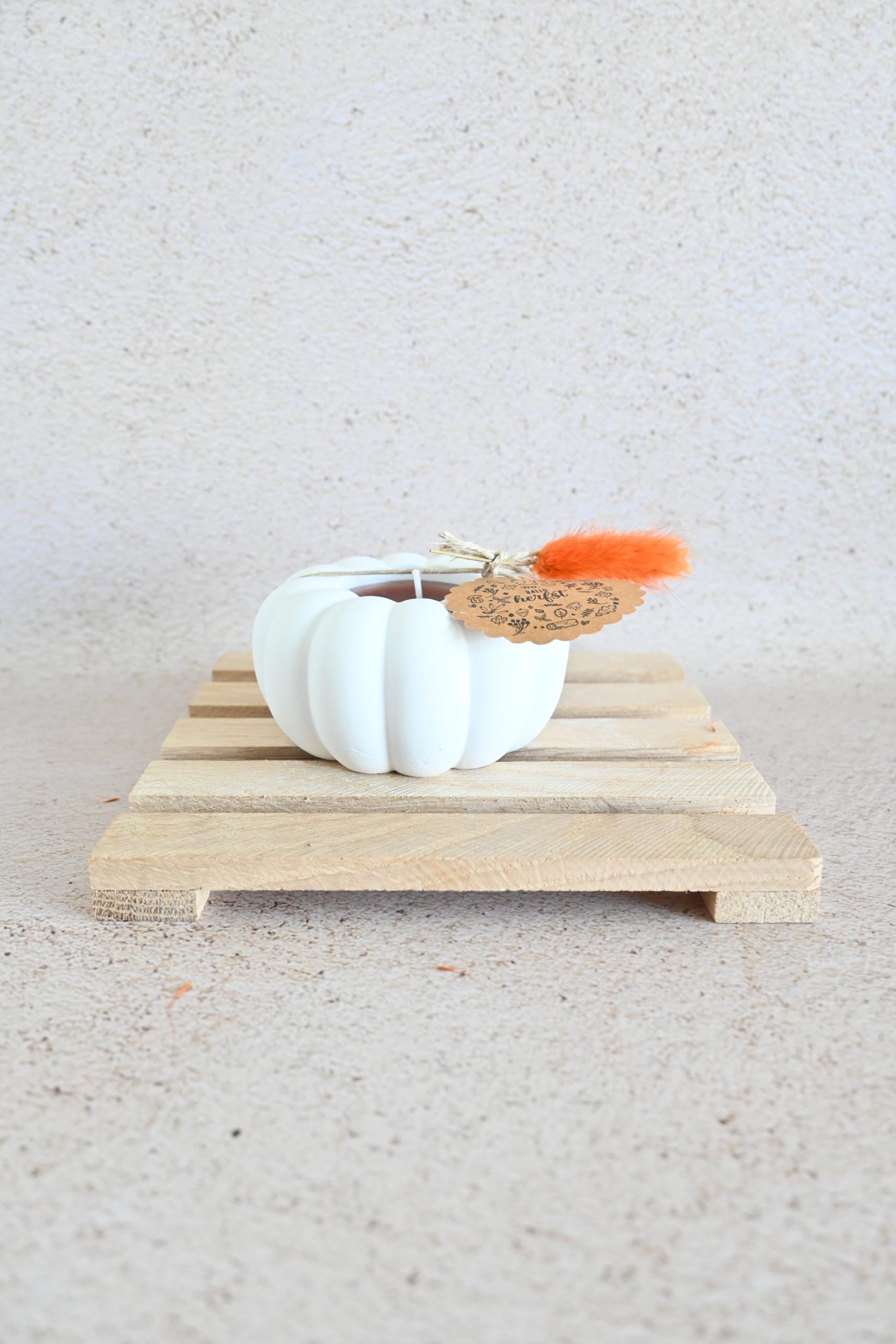 Theelichthouder - pompoen