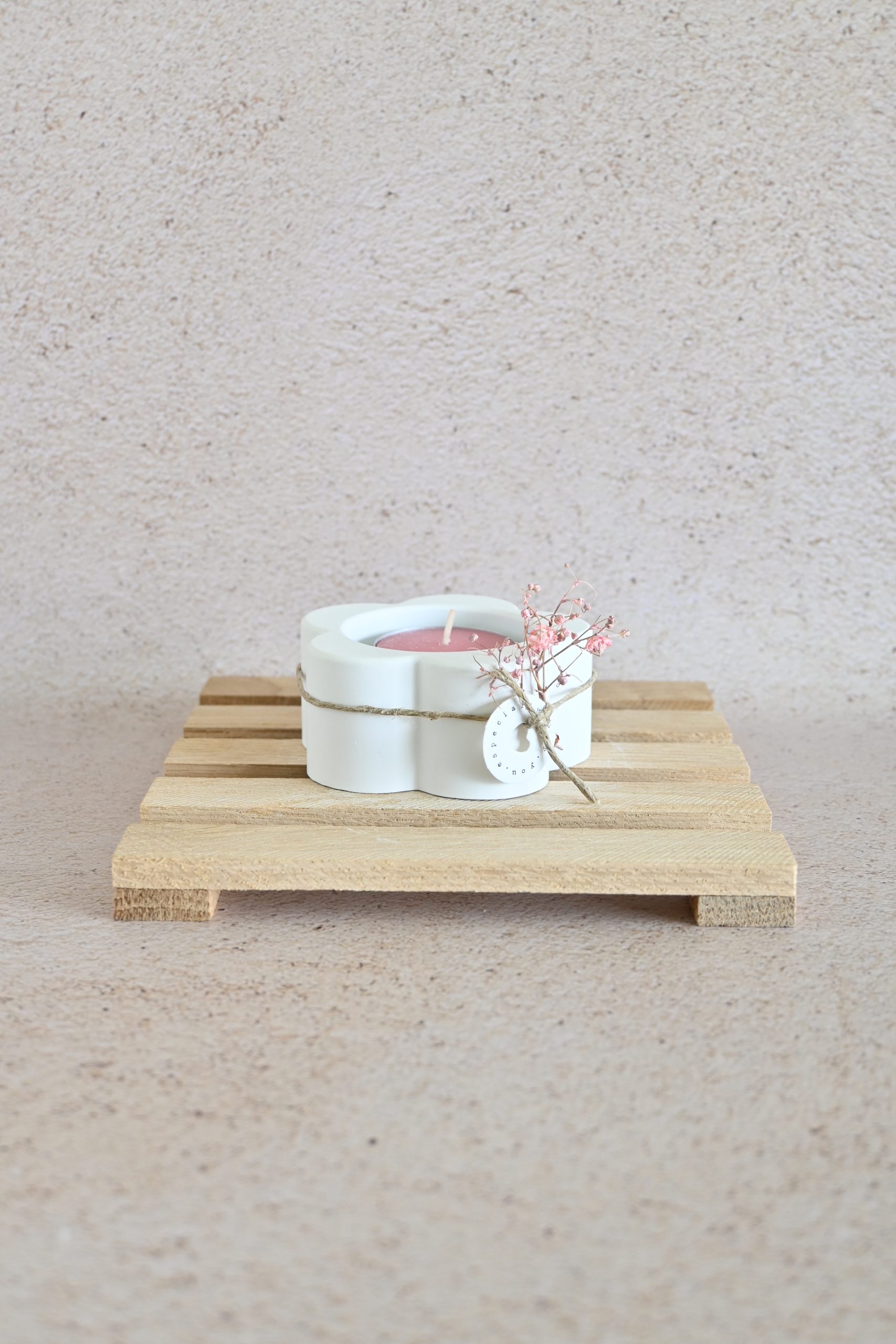 Theelichthouder - bloem