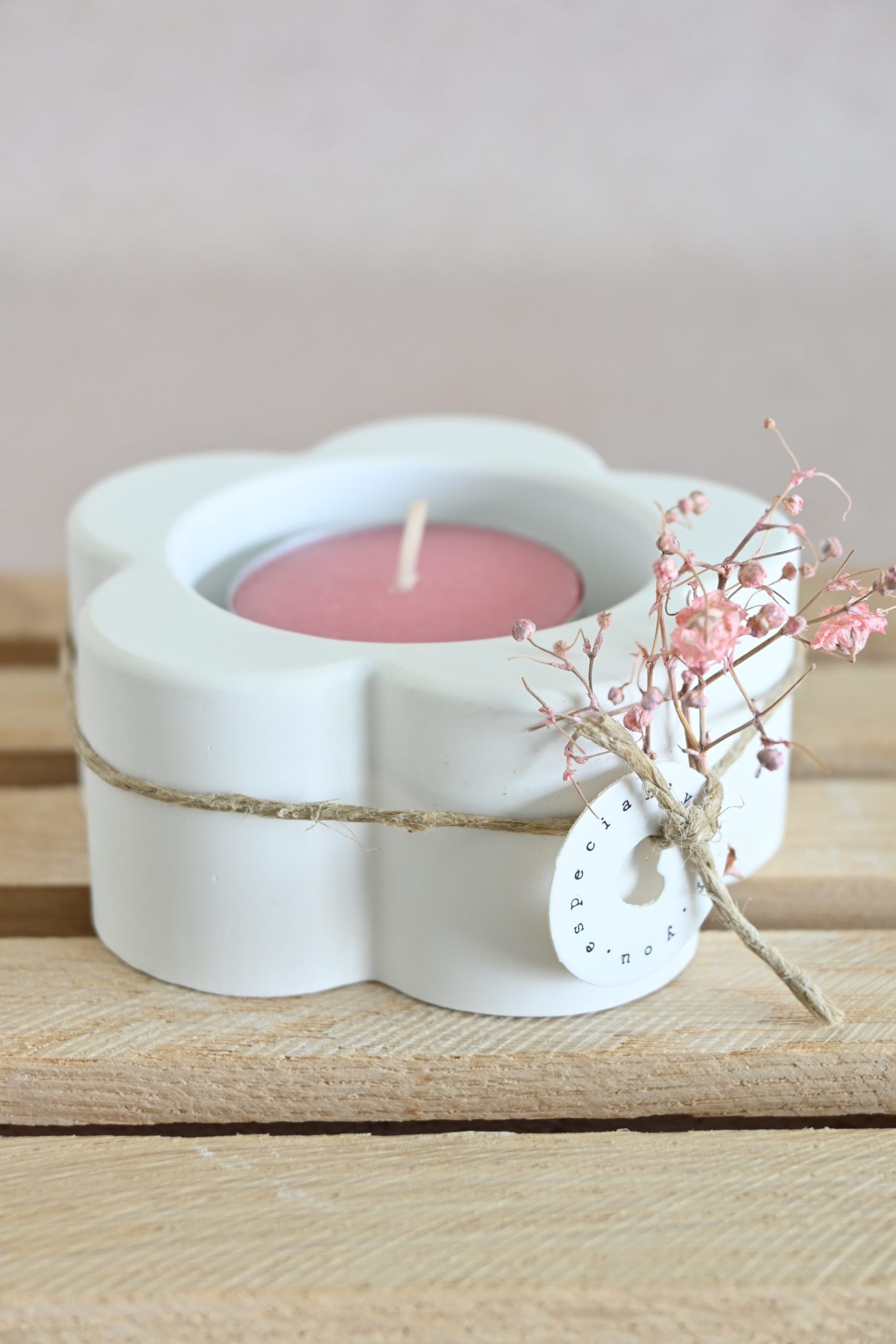 Theelichthouder - bloem - Afbeelding 2