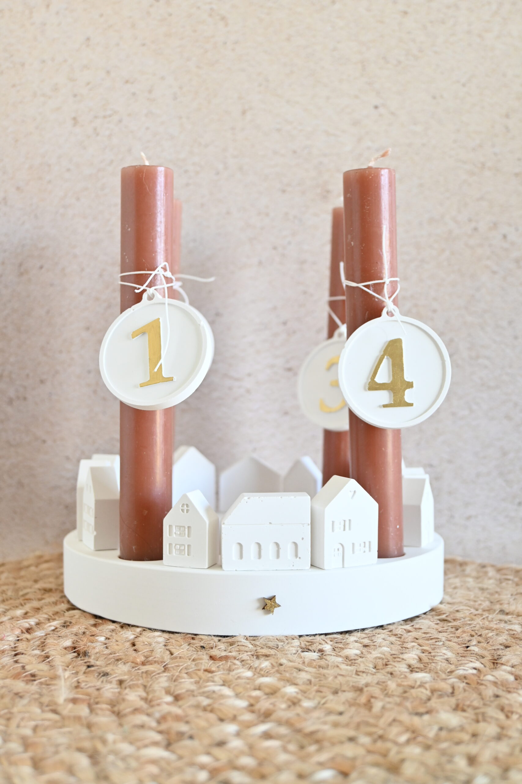 Adventskaarsen - huisjes - Afbeelding 2