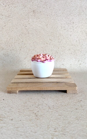 Potje met bloemendeksel