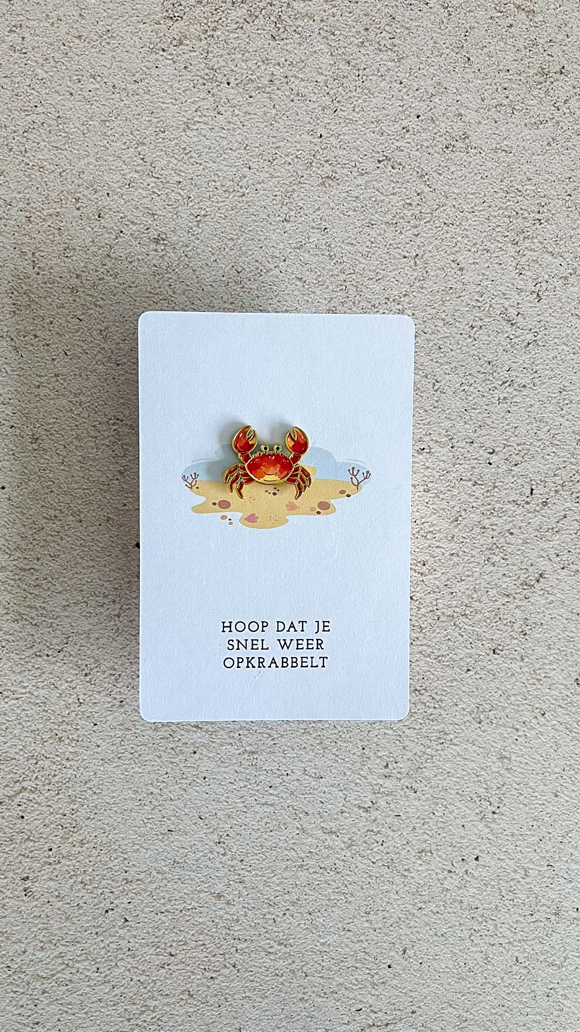 Hoop dat je snel weer opkrabbelt